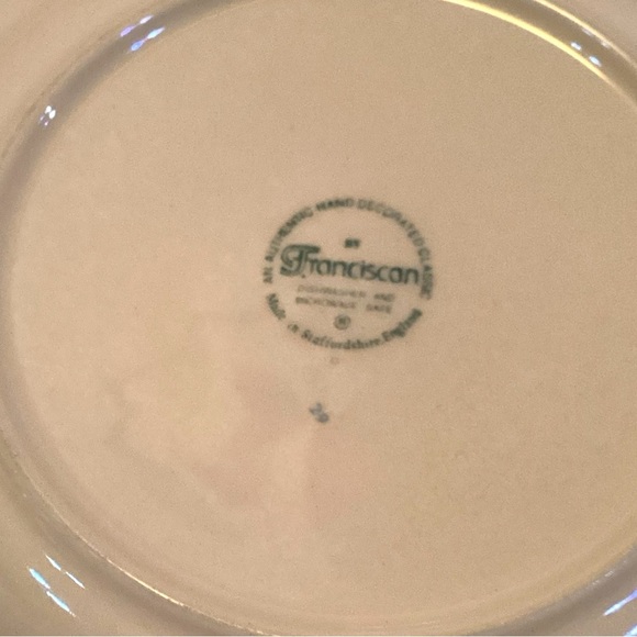 FRANCISCAN DESERT ROSE Luncheon Salad Dessert Plate Staffordshire England - Picture 4 of 5